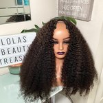 (V-Part) KINKY CURLY WIG