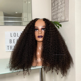 (V-Part) KINKY CURLY WIG