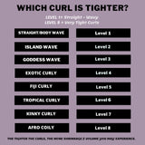 Half Wig / Flip-Over Wig (Tropical Curly) (RTS)